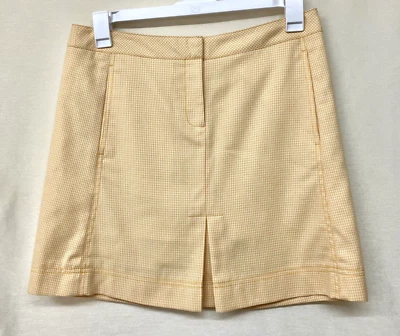 Pantalones cortos de golf Cutter & Buck nuevos con etiquetas talla 8 repose a cuadros amarillos y blancos Foto 1 de 4