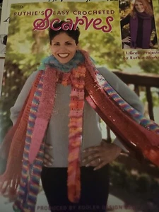Leisure Arts RUTHIE'S EASY CROCHETED SCARVES 11 DESIGNS CROCHET PATTERN VG LA1 - Picture 1 of 9