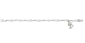 First Communion Heart Shaped Link Bracelet with Chalice Charm For Girls ,6.5 In - Picture 1 of 6