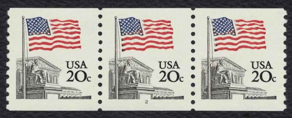 #1895 20c Flag Over Supreme Court, PNC-3 2, Mint **ANY 5=FREE SHIPPING** - Image 1 of 1