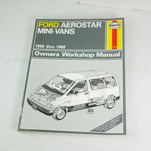 Haynes 1476 Ford Aerostar Mini - Vans1986 - 1994 2WD Automotive Repair Manual - Picture 1 of 6