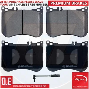 Para Mercedes E53 CLS53 AMG S-CLASS Sport Apec Pastillas Freno Delantero & Ropa - Imagen 1 de 2
