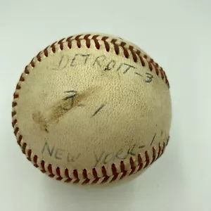 Mickey Lolich Signed Career Win No. 116 Final Out Game Used Baseball Beckett COA - Picture 1 of 8