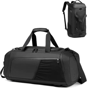 Waterproof Gym Duffle Bag Travel Weekender for Men Women with Shoe Compartment - Picture 1 of 12