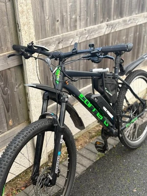 Carrera Kraken Mens Mountain Bike - Dark Blue with Electric conversion kit - Image 1 of 4