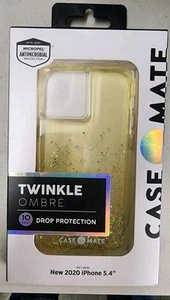 Case-Mate Twinkle Ombré Case iPhone 12 Mini 5.4" Glitter Antimicrobial - Picture 1 of 3