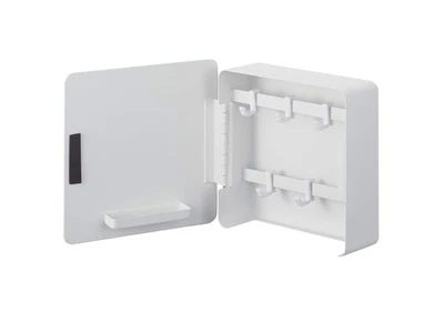 Yamazaki Magnetic Key Hook 2 Tiers White Approx. W15.8XD5.5XH15.8cm - Image 1 of 4