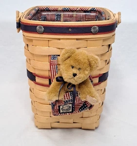 Longaberger Basket Boyd's Bear July 4th Themed 2007 Signed Daughter Longaberger - Picture 1 of 11