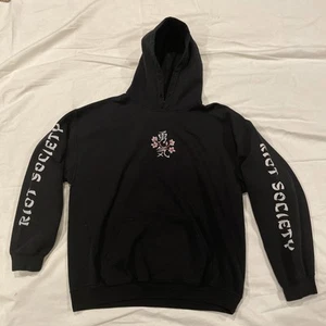 Riot Society Pullover Hoodie Cherry Blossom Herren Large schwarz - Bild 1 von 12