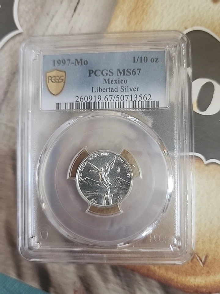 Libertad 1997 1/10 graduación profesional MS 67 bonito  Foto 1 de 1