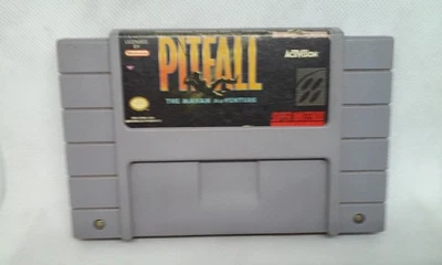 Vintage Super Nintendo SNES PITFALL: The Mayan Adventure Game Cartridge 1994 - Image 1 of 4
