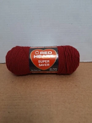 Fio Red Heart Super Saver Borgonha (#0376) 7 oz acrílico 4 camadas NOVO - Imagem 1 de 4