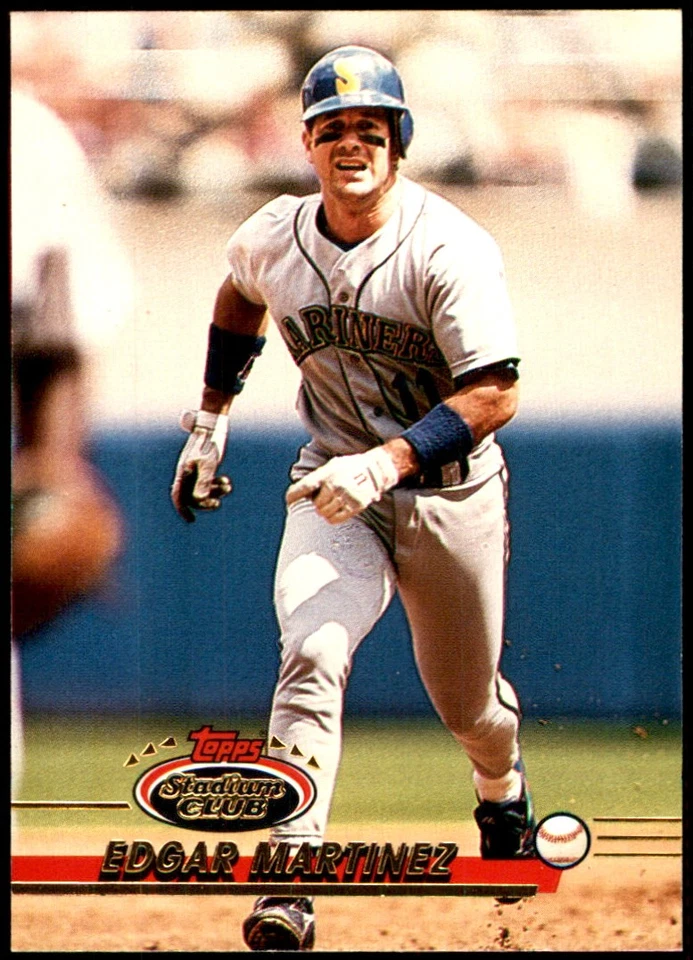 Edgar Martinez 1993 Stadium Club #331 Mariners MLB READ FREE SHIP AutographDen - Image 1 of 2
