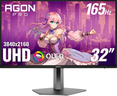 AOC - 31.5" AG326UD QD-OLED, UHD, 165hz Gaming Monitor - Black - Image 1 of 4