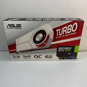 ASUS NVIDIA GeForce 4GB GDDR5 Gaming Video Graphics Card Turbo-GTX970-OC-4GD5 - Picture 1 of 12