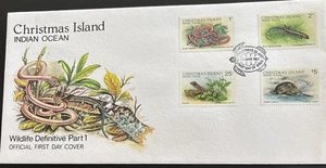Christmas Island FDC 1987 Wildlife Definitive Part 1 - Picture 1 of 4