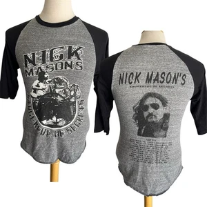 NICK MASON'S SAUCERFUL OF SECRETS (2019) Pink Floyd Tour Raglan T-Shirt Sz Small - Picture 1 of 6