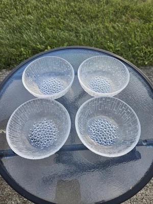 Juego de (4) cuencos de postre de vidrio vintage Iittala Ultima Thule de Tapio Aktivkala Foto 1 de 4