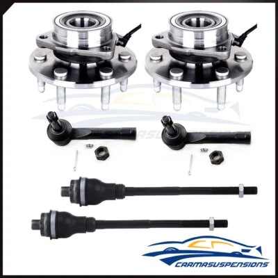 6Pcs Front Tie Rod End With Wheel Hub Bearing Fits 2002-2006 Cadillac Escalade - Image 1 of 4