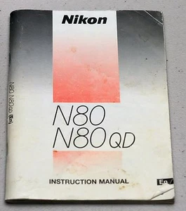 NIKON N80 N80QD Camera Guide Manual Instruction Photography Book - Picture 1 of 1