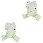 2 Pack Dog Overalls Polyester Puppy Breathable Apparel Clothes for Small Dogs