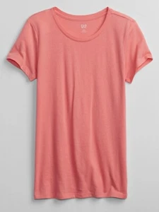 Gap Women`s Favorite Crewneck Short Sleeve Tee T Shirt Top Pink NWT - Bild 1 von 9