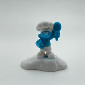 2017 mcdonalds happy meal the lost village Chef Smurf 2" figure loose