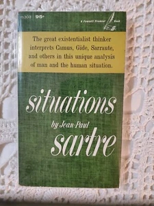 Situations by Jean-Paul Sartre Fawcett Premier paperback Good condition - Picture 1 of 10