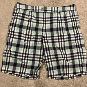 Vintage Pendleton Tartan Plaid Shorts Womens 14 Chino Golf Preppy Beach Casual - Picture 1 of 10