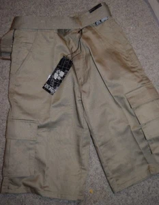New Boy's Old Skool khaki Shorts with Belt  size 12 - Picture 1 of 4