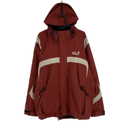 Jack Wolfskin Texapore Jet Vent Brown Hooded Ski Jacket Coat Size M Foto 1 de 4