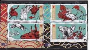 SG 2506-2509 ISLE OF MAN USED CTO STAMP SET 2020 CHINESE YEAR OF THE RAT - Picture 1 of 1