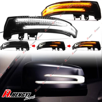 Sequential LED Side Mirror Turn Signal Light for Mercedes Benz C E S CLA CLS GLK - Image 1 of 4