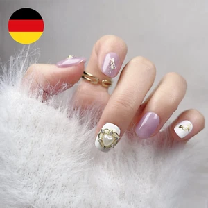 Nägel Zum Aufkleben, Press on Nails Handgefertigt Gelnägel, Luxus Wiederverwendb - Bild 1 von 7