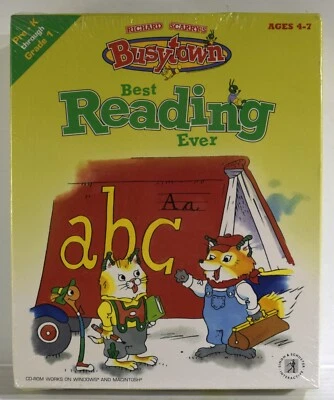 Richard Scarry’s Busytown BEST READING EVER CD-ROM Windows & Mac Ages 4 & Up NEW - Image 1 of 4