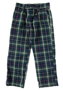 NWT Mini Boden Green Blue Yellow Red Plaid Adjustable Waist Chino Pant Size 5Y - Picture 1 of 5