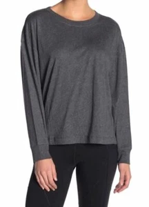$44 Abound Women's Gray Solid Dolman Long Sleeve High-Low T-Shirt Top Size M - Picture 1 of 1