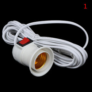 2.5M 4M E27 Lamp Base Holder US Hanging Light Bulb Socket' Cord With Switch H❤W
