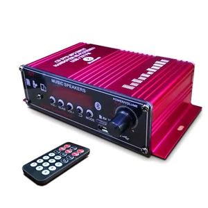 Rojo 2 Canales Bluetooth 5.0 Mini Amplificador de Potencia HIFI Audio Estéreo - Imagen 1 de 24