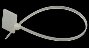 Business Wires Items Cable Cord Zip Tie Straps with ID Identification Tags X 10 - Picture 1 of 3