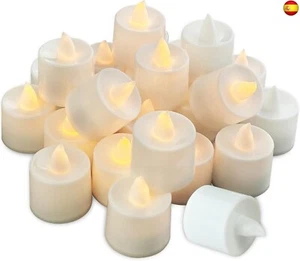Nutabevr 24 piezas LED Velas Artificiales realistas a Pilas, sin llama pilas - Imagen 1 de 7
