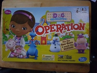 🎲 Disney Doc McStuffins Operation Childrens Board Game - 2 Bandages Missing - Image 1 of 4