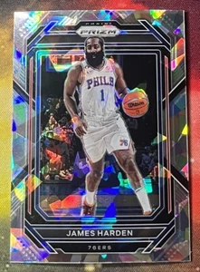 2022-23 Panini Prizm James Harden Silver Cracked Ice #35 76ers - Picture 1 of 2