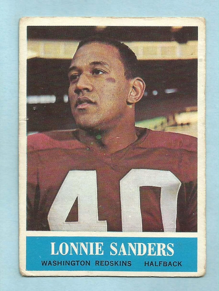 1964 Philadelphia Football Lonnie Sanders #193 Washington Redskins VG **3 - Image 1 of 1