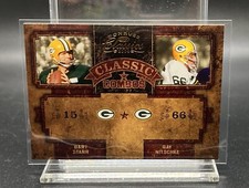 2004 Donruss Classics Combos Bart Starr & Ray Nitschke #CC-31 HOF #600/750 SP