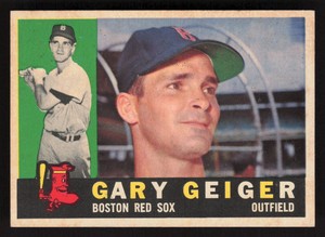 Gary Geiger 1960 Topps #184 Boston Red Sox VG-EX