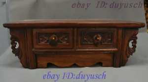 Cassettiera artigianale in legno cinese Huanghuali 16 da collezione tavolo da tè scrivania teiera - Foto 1 di 12