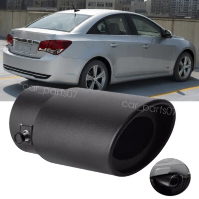 For Chevy Cruze Exhaust Pipe Tail Muffler Tip Stainless Steel 1.5" to 2.1" BLK Foto 1 de 4