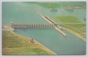Postal Barkley Dam vista aérea entre Eddyville y Lake City KY 1974 (227) - Imagen 1 de 2