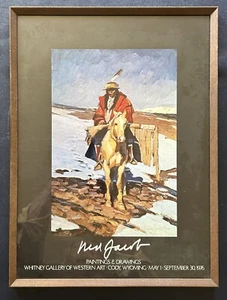 Ned Jacob Exhibit Poster Whitney Gallery of Western Art Signed 1976 - Picture 1 of 6